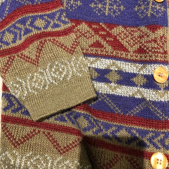 Cool wool cardigan with patterned design - Picture 3 of 3